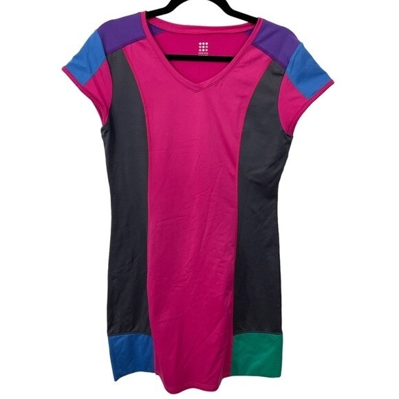 Title Nine Regulator Colorblock Dress Size SMALL‎ Hot Pink - Picture 1 of 6
